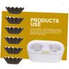 PRETYZOOM 50pcs Quality Material Wax Melt Warmer Liners Leakproof Wax Liner Tray for view 4
