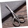 FOMIYES 2pcs Men's Eyebrow Scissors Stainless Steel Eyebrow Trimmer Scissors for Beard Pointed Round Tips view 4
