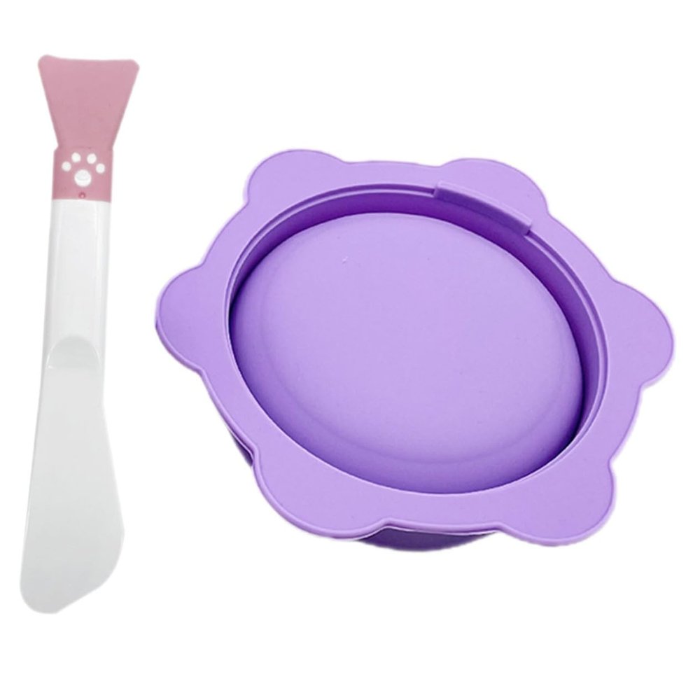 Ipetboom Silicone Face Mask Mixing Bowl Set 2PCS Collapsible Wax Melting Container for DIY Facial Treatments Hair Removal Wax Warmer Bowl Spa Supplies for Home Use