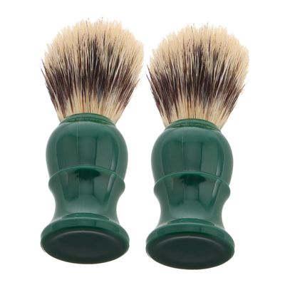 FOMIYES 2pcs Beard Grooming Brush Comfortable Skin-friendly Bristles for Facial Hair Care Travel Salon Use and Multi-use Grooming Tool for Men