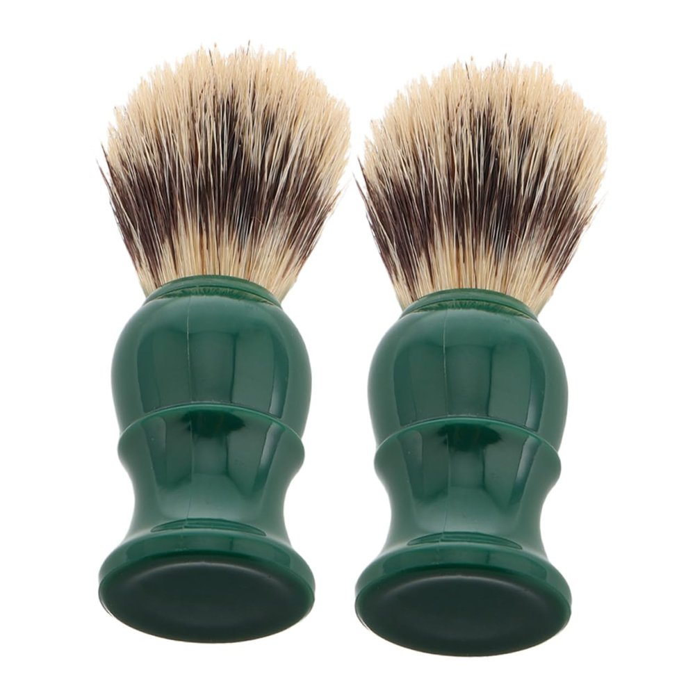 FOMIYES 2pcs Beard Grooming Brush Comfortable Skin-friendly Bristles for Facial Hair Care Travel Salon Use and Multi-use Grooming Tool for Men