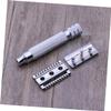 Beaupretty Stainless Steel Safety Razor for Men Men Razor Double Blade Face Shaver view 3