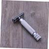 Beaupretty Stainless Steel Safety Razor for Men Men Razor Double Blade Face Shaver view 4