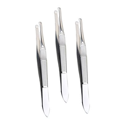 Beaupretty 3pcs Professional Stainless Steel Eyebrow Tweezers Set for Hair Removal Facial Hair Grooming with Storage Case for Women