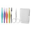 VICASKY Professional Eyebrow Tweezers Scissor Clips Makeup Tool for Men Women Safe Skin-friendly Portable for Travel view 1
