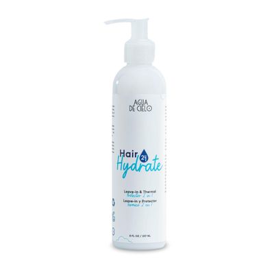 Agua de Cielo Hair Hydrate - 2-in-1 Leave-In Conditioner & Heat Protectant for Hair, Hydrates & Protects Without Weighing Down, Thermal Spray Made with Yogurt Protein, Shea Butter & Cocoa - 8 Oz