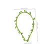 LALADEFIEE 3pcs Green Leaf Headband Floral Hair Crown for Women Comfortable Lightweight Accessory for Weddings Festivals and Birthday Parties view 2
