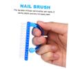 Cabilock 6pcs Nail Dust Remover Brush Plastic Handle Manicure Brush Fingernail Cleaning Pedicure Scrubber Nail for Home Use view 4