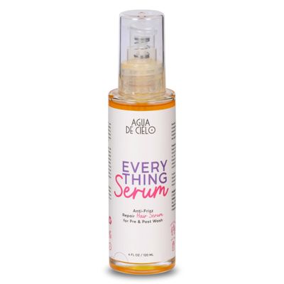 Agua de Cielo Everything Serum - Pre & Post Wash Anti-Frizz Hair Serum Infused With Castor, Macadamia & Argan Oil, Nourishes, Hydrates & Protects, Great for Hair Frizz Control - 4 Oz