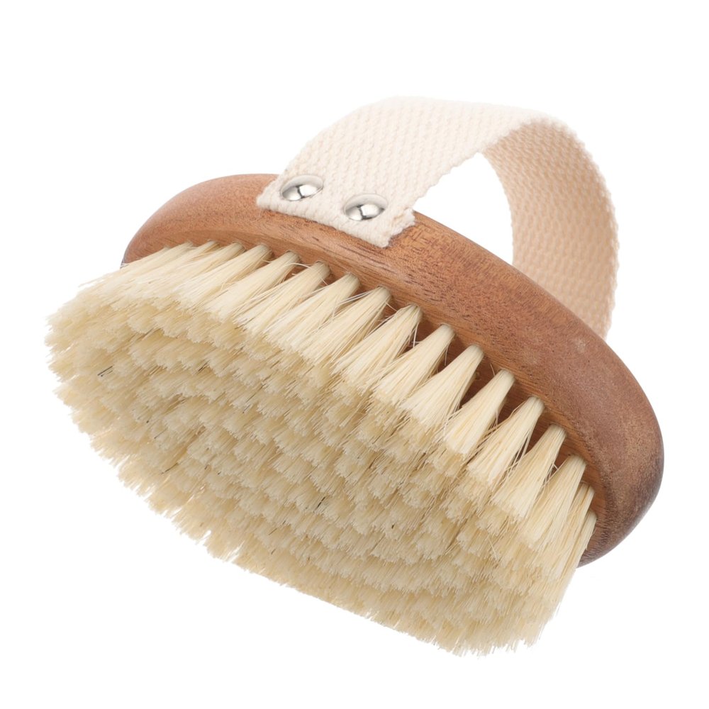 ABOOFAN Shower Accessories Bristle Body Scrubber Bath Brush Body Exfoliator Natural Material