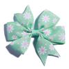 20Pcs 8CM Fashion Pinwheel Hair Bow With Flower Dot For Hair Clips Grosgrain Ribbon Boutique For Headbands (20Pcs Aqua, With No Clip) view 1