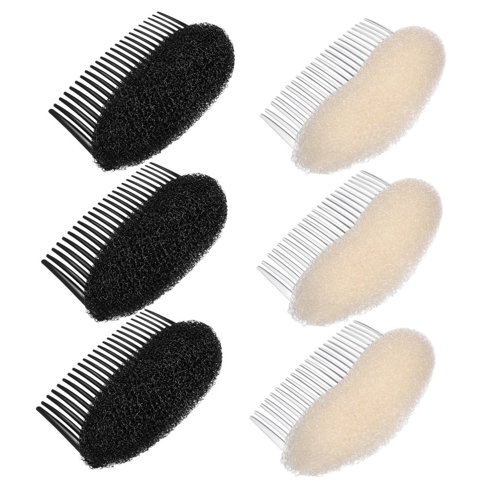DEARMAMY 6pcs Sponge Hair Styling Tool Hair Shaper Comb for Women Easy to Use Lightweight and Portable
