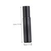 SAFIGLE Black Glass Roller Bottles 10ml 6 Pack with Stainless Steel Rollers view 3