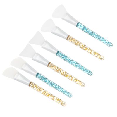 Ipetboom Professional Mask Tool Set 6pcs Facial Mask Brushes Silicone Applicators Comfortable Easy to Use