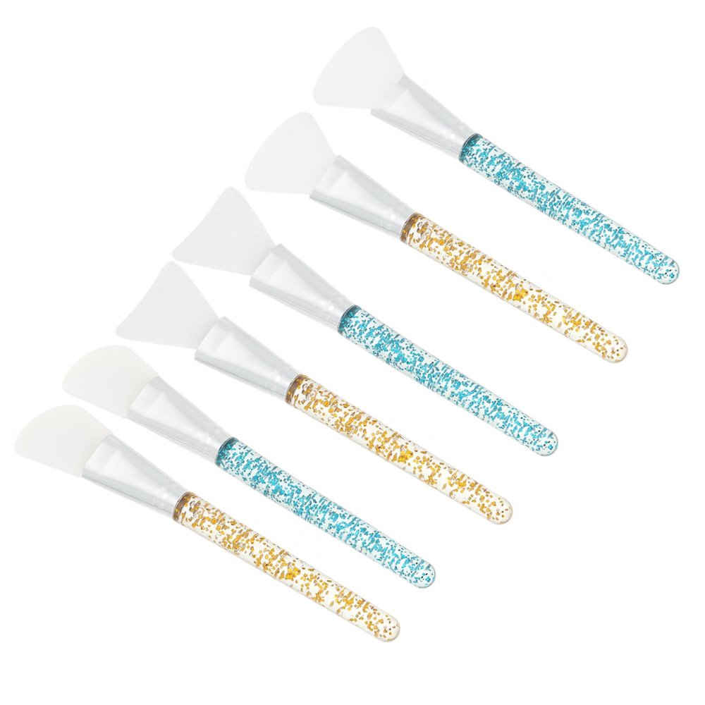 Ipetboom Professional Mask Tool Set 6pcs Facial Mask Brushes Silicone Applicators Comfortable Easy to Use