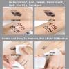 Brown Mascara and Waterproof Eyeliner Pencil Set for Older Women 60 Plus,Length and Volume Mascara for Mature Women,Retractable Eye Liner Matte Cream Waterline Eyeliner Makeup for Sensitive Eye-Set B view 4