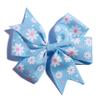 20Pcs 8CM Fashion Pinwheel Hair Bow With Flower Dot For Hair Clips Grosgrain Ribbon Boutique For Headbands (20Pcs Sky Blue, With No Clip) view 1