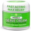 Miracle Nerve Cream - Maximum Strength - Turmeric and Arnica Blend for Nerve Discomfort Relief - Soothing Foot & Hand Formula with MSM, B6, E - Made in USA view 1