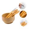 Gatuida 4pcs Face Mask Mixing Bowl Spoon Set Reusable Skin Care Mask Kit Spatula Diy Tools view 2