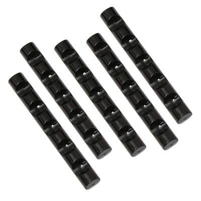 VICASKY 5pcs Nail Brush Holder Black Pen Rest for Nail Art Convenient Storage for Salon Use Portable Design for Easy Organization and Accessibility