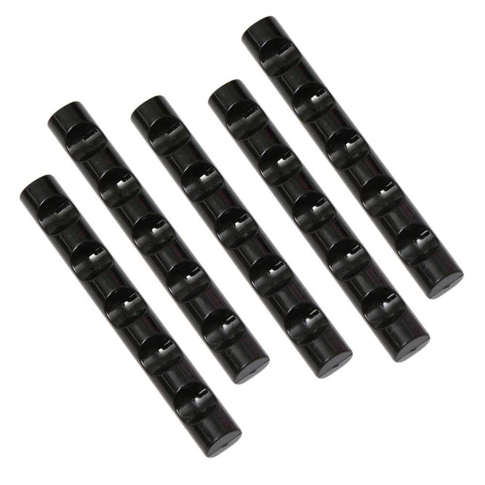 VICASKY 5pcs Nail Brush Holder Black Pen Rest for Nail Art Convenient Storage for Salon Use Portable Design for Easy Organization and Accessibility