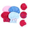 BIUDECO 4pcs Microfiber Hair Drying Caps Fast-drying Hair Wrap Towels for Women Absorbent Shower Caps Lightweight and Portable Coral Fleece Design view 3