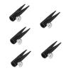 PartyKindom 5pcs Shape Eyebrow Pencil Sharpener Dual-Sided Shaped Slots for Precise Eyebrow and Eyeliner Makeup Compact and Portable Design for Travel Use Essential Makeup Tool view 1