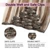 Sweetmet Pro2.0 Clip in Human Hair Extensions 120g Thick 7pcs for Women view 3