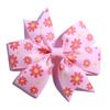 20Pcs Floral Hair Bows For Woman, 8cm Grosgrain Ribbon Pinwheel Clips (20Pcs Aqua, With Clip) view 2
