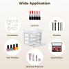 4-Layer Transparent Cosmetic Organizer with 3 Drawers, Large Storage Makeup Box for Lipsticks, Perfumes, Brushes, and Skincare view 4