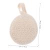 Anneome 4packs Natural Loofah Body Scrubber Pads for Gentle Exfoliation Eco-Friendly Shower Cleaning Tool for Men and Women Includes Hanging Cotton and Linen Pads for Skin Care view 2