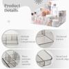 2-Pack Clear Acrylic Cosmetic Storage Trays, Makeup Organizers with Multi-Compartment Design for Vanity Or Desk view 4