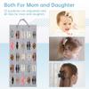 25-Slot Hanging Hair Clip Organizer, Hair Claw Storage Holder for Women & Girls, Wall-Mounted Hair Accessory Display for Closet & Vanity view 3