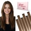 SEGO Single Clip In Hair Extensions Real Human Hair 6 Pcs Individual Clip Ins Remy Straight Soft Seamless Hairpieces for Women -16 Inch #04 Medium Brown view 1