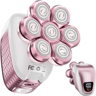 Wyklaus Electric Razors for Women Legs: 5-in-1 Rechargeable Body Shaver - Waterproof Wet Dry Hair Remover - Trimmer for Lady Face Underarms Public Men