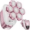 Wyklaus Electric Razors for Women Legs: 5-in-1 Rechargeable Body Shaver - Waterproof Wet Dry Hair Remover - Trimmer for Lady Face Underarms Public Men view 1