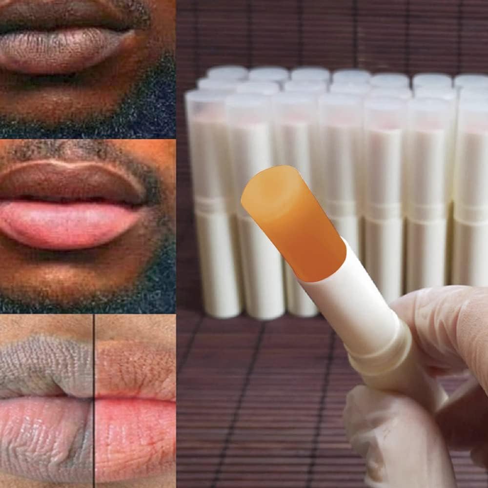 2PCS Lip Lightening for Dark Lips Lip for Smokers Dark Lip Treatment Lightening Cream for Pink Lips Lip Lightener for Smoker Lips Lip Lightening balm for Men and Women (Orange)