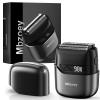 Mbzoey Electric Foil Shavers for Men: Mini Electric Razor for Face - IPX7 Waterproof Cordless Razor with LED Display & Fast Charge - Micro-Comb Technology & Precision Blades view 1