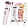 Electric Razor for Women, 4-in-1 Bikini Trimmer with Body, Facial, Eyebrow & Nose Heads, Waterproof Painless Pubic Hair Shaver, Cordless for Armpits Legs, USB-C Charging view 1