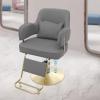 Artist Hand Barber Chair, Reclining Chair 360 Degree Swivel with Headrest and Footrest, for Hair Salon Stylist Spa Beauty (Dark Grey) view 4