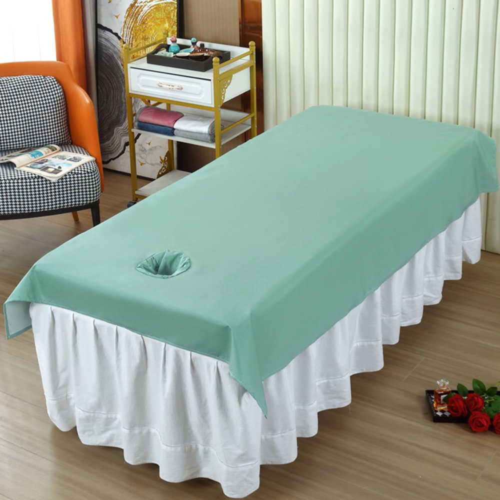 Green1,80x190cm/2.6x6.2ft,Massage Bed Cover,Beauty Massage Table Cover Beauty Couch Cover Waterproof Massage Tables Treatment Protection Cover,Oil Resistant for Salons and SPA