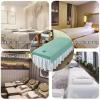 Green1,80x190cm/2.6x6.2ft,Massage Bed Cover,Beauty Massage Table Cover Beauty Couch Cover Waterproof Massage Tables Treatment Protection Cover,Oil Resistant for Salons and SPA view 3