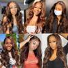 Condescension Brazilian Human Hair Bundles 26 28 30 Inch Body Wave 3 Bundles Human Hair 100% Unprocessed Remy Brazilian Virgin Weave Hair Chocolate Brown 4 for Women view 3