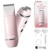 Bluefair Bikini Trimmer for Women, 2 in 1 Electric Razors for Women Electric Shaver, IPX7 Waterproof Body Hair Trimmer Shaver,Replaceable Lady Facial Razor Bikini Trimmer for Legs Private (Pink) view 1