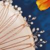 13 Pieces Pearl Crystal Bridal Hair Pins Rhinestone Flower Wedding Gold Hair Pieces Prom Accessory for Women Wedding Hairstyles view 4