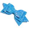 10Pcs Glitter Hair Bows, 5 inch Large Boutique Style, Synthetic Leather (10Pcs Royal Blue, With No Clip) view 4