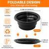 Face Bowl for Ice with Built-In Icetray, Silicone Foldable Facial Ice Bath Bowl, Facial Plunge Bowl(COLOR:Black) view 2
