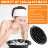 Face Bowl for Ice with Built-In Icetray, Silicone Foldable Facial Ice Bath Bowl, Facial Plunge Bowl(COLOR:Black) view 4