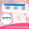 Leriton 24 Pcs Sensitive Women's Disposable Razors Bulk 3 Blade Sensitive Skin Disposable Razors for Women Individually Packaged Travel Size Toiletries Ideal for Hotel Travel Donate Daily Use view 2