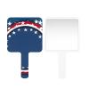LANYANYQ Multi Purpose Hand Mirror Cute Cartoon USA Flag with Distortion Free Reflection, 6.7 x 3.95 in, Small Cute Orbicular Hand Mirror Chic American Flag view 2